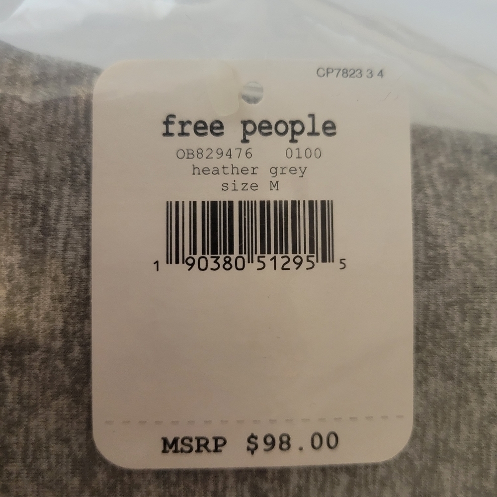 Free People You're a Peach Leggings in Heather Grey-M/L - Picture 8 of 8